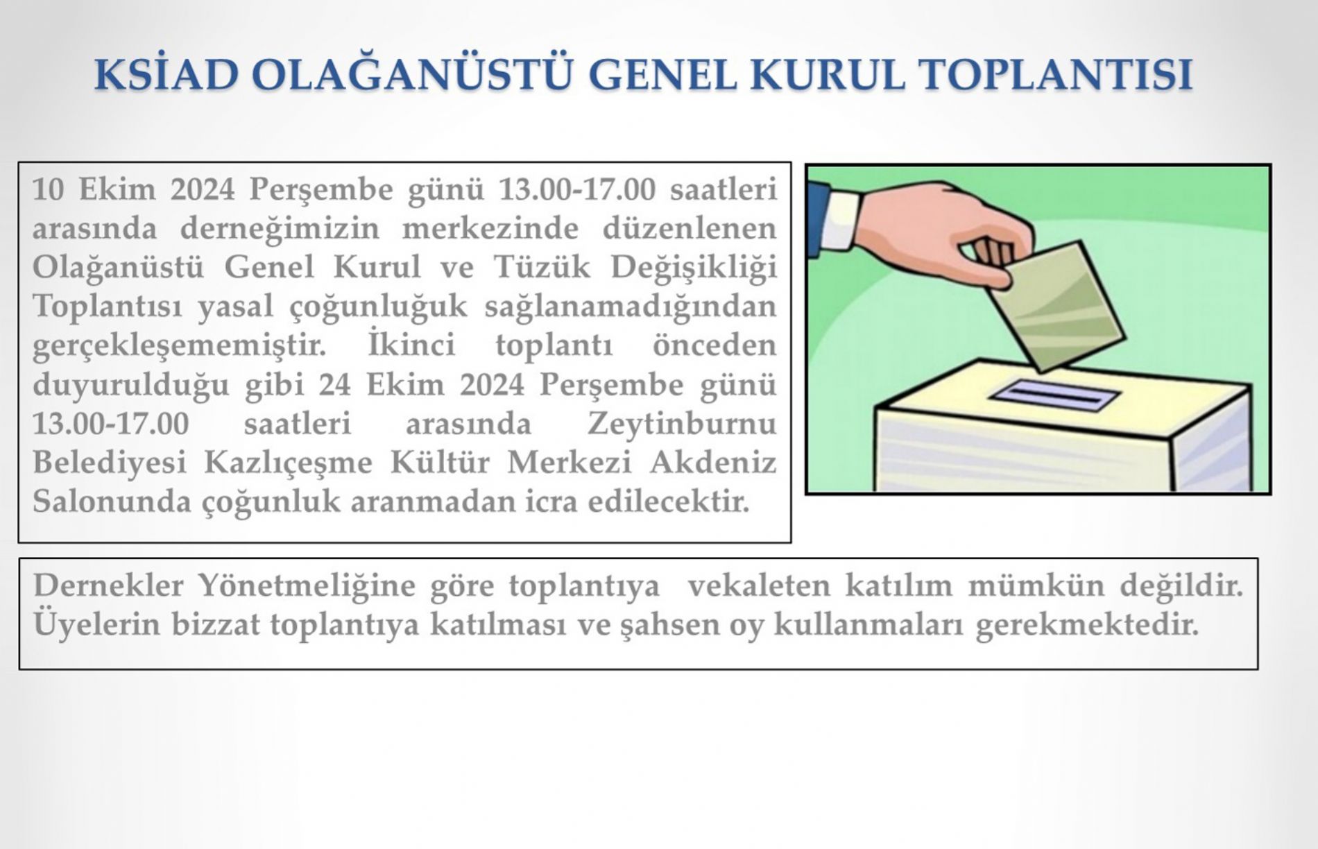 Ksiad Olağanüstü Genel Kurul Toplantısı